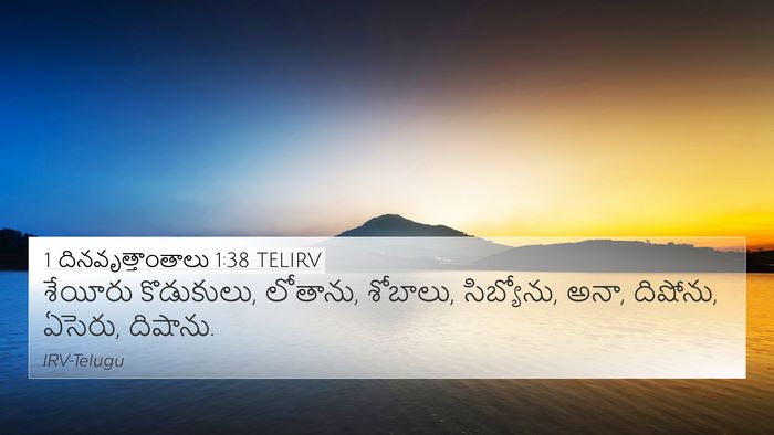 1 దినవృత్తాంతాలు 1:38 TELIRV Bible Verse Image