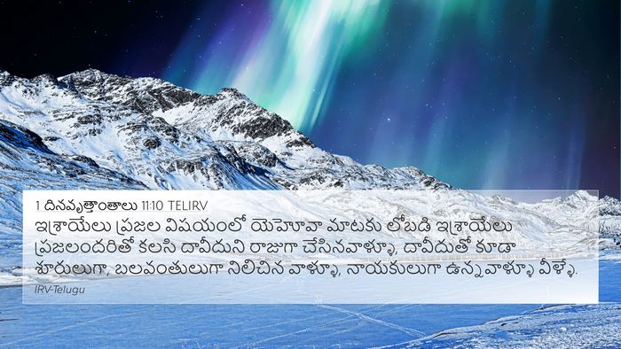 1 దినవృత్తాంతాలు 11:10 TELIRV Bible Verse Image