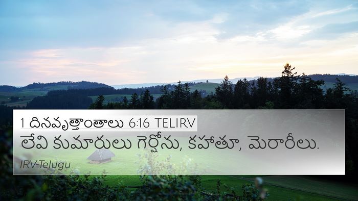 1 దినవృత్తాంతాలు 6:16 TELIRV Bible Verse Image