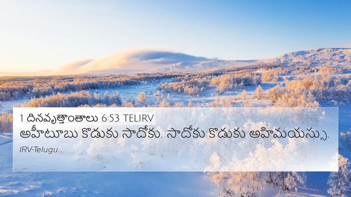 1 దినవృత్తాంతాలు 6:53 TELIRV Bible Verse Image