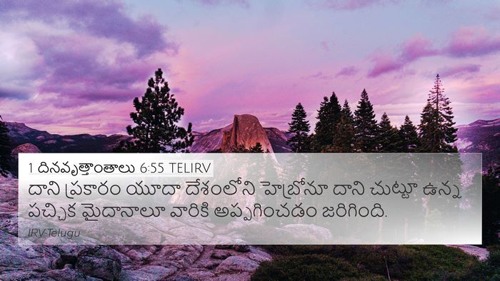1 దినవృత్తాంతాలు 6:55 TELIRV Bible Verse Image