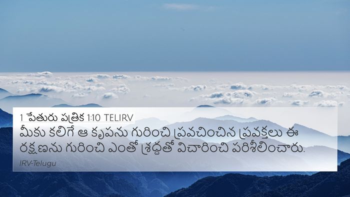 1 పేతురు పత్రిక 1:10 TELIRV Bible Verse Image