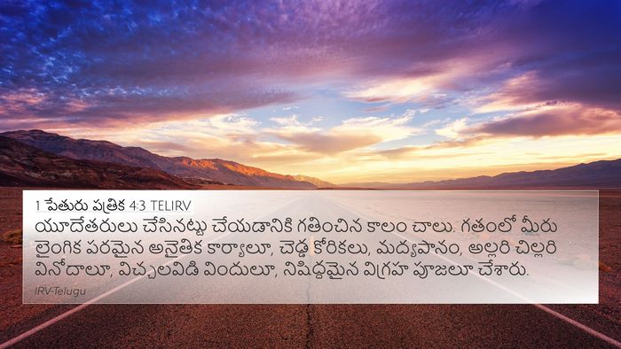1 పేతురు పత్రిక 4:3 TELIRV Bible Verse Image