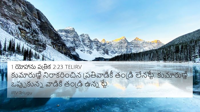 1 యోహాను పత్రిక 2:23 TELIRV Bible Verse Image