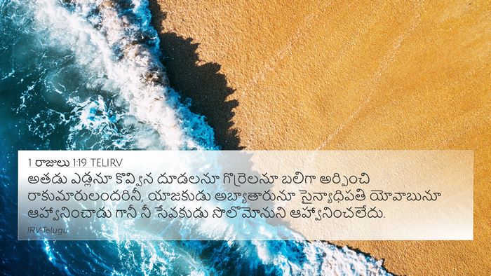 1 రాజులు 1:19 TELIRV Bible Verse Image