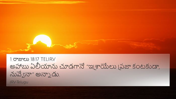1 రాజులు 18:17 TELIRV Bible Verse Image