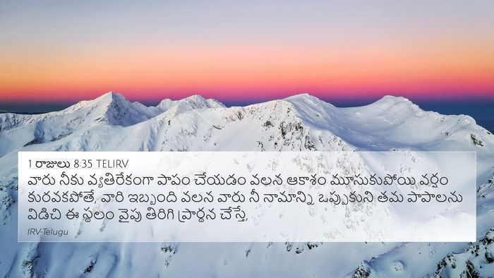 1 రాజులు 8:35 TELIRV Bible Verse Image