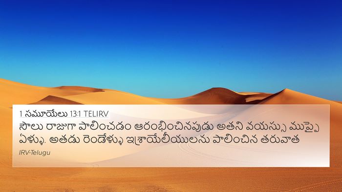 1 సమూయేలు 13:1 TELIRV Bible Verse Image