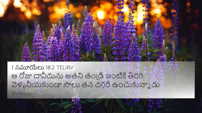 1 సమూయేలు 18:2 TELIRV 4K Wallpaper - ఆ రోజు దావీదును - 4K Wallpaper Bible Verse