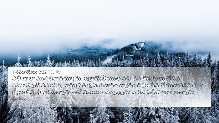 1 సమూయేలు 2:22 TELIRV Bible Verse Image