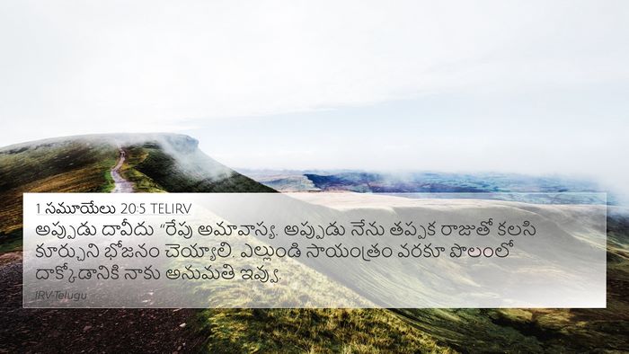 1 సమూయేలు 20:5 TELIRV Bible Verse Image