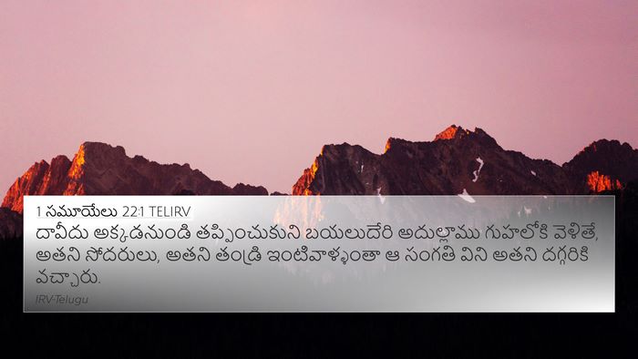 1 సమూయేలు 22:1 TELIRV Bible Verse Image