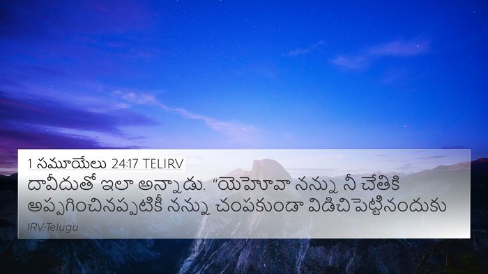 1 సమూయేలు 24:17 TELIRV Bible Verse Image