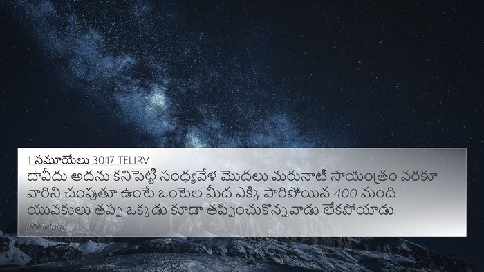 1 సమూయేలు 30:17 TELIRV Bible Verse Image