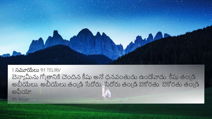 1 సమూయేలు 9:1 TELIRV Bible Verse Image