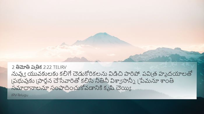 2 తిమోతి పత్రిక 2:22 TELIRV Bible Verse Image