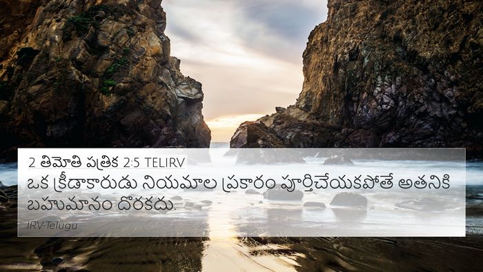 2 తిమోతి పత్రిక 2:5 TELIRV 4K Wallpaper - ఒక క్రీడాకారుడు - 4K Wallpaper Bible Verse