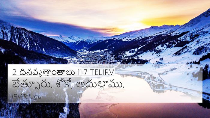 2 దినవృత్తాంతాలు 11:7 TELIRV Bible Verse Image