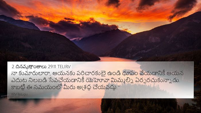 2 దినవృత్తాంతాలు 29:11 TELIRV Bible Verse Image