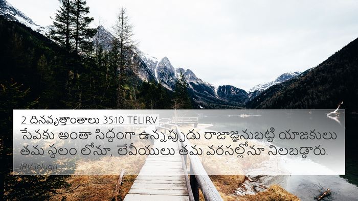 2 దినవృత్తాంతాలు 35:10 TELIRV Bible Verse Image