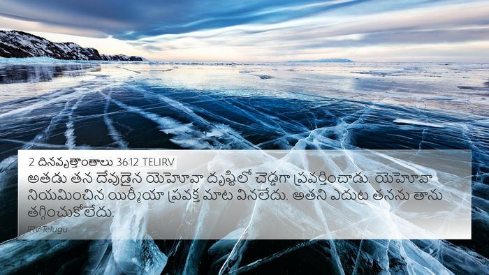 2 దినవృత్తాంతాలు 36:12 TELIRV Bible Verse Image