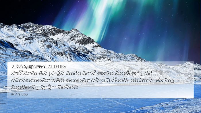2 దినవృత్తాంతాలు 7:1 TELIRV Bible Verse Image