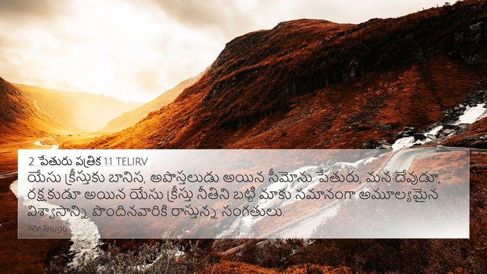 2 పేతురు పత్రిక 1:1 TELIRV Bible Verse Image