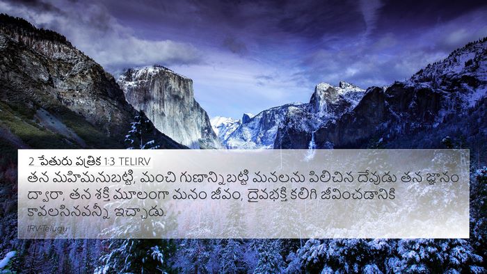 2 పేతురు పత్రిక 1:3 TELIRV Bible Verse Image