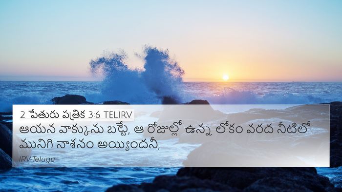 2 పేతురు పత్రిక 3:6 TELIRV Bible Verse Image
