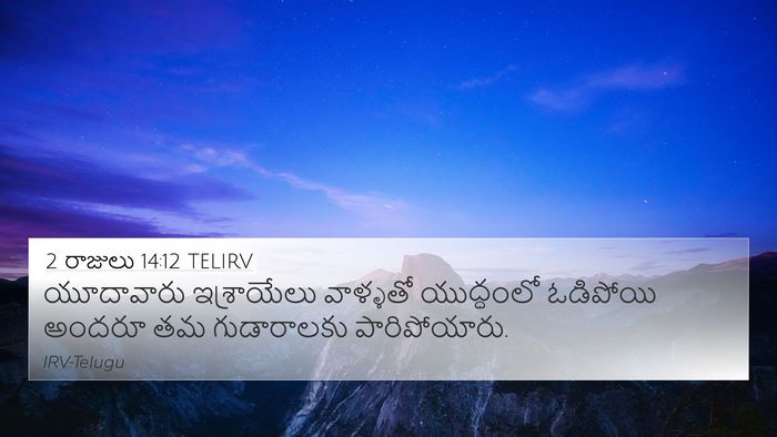 2 రాజులు 14:12 TELIRV Bible Verse Image