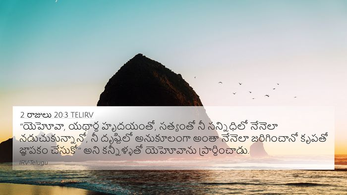 2 రాజులు 20:3 TELIRV Bible Verse Image