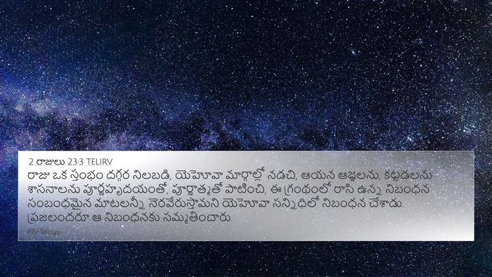 2 రాజులు 23:3 TELIRV Bible Verse Image