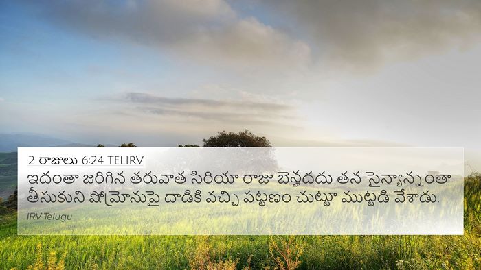 2 రాజులు 6:24 TELIRV Bible Verse Image