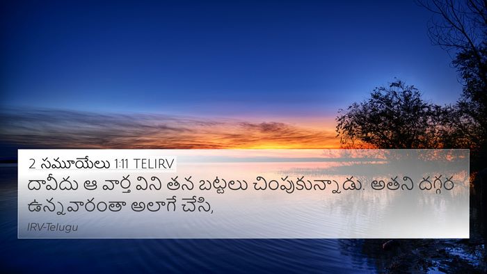 2 సమూయేలు 1:11 TELIRV Bible Verse Image
