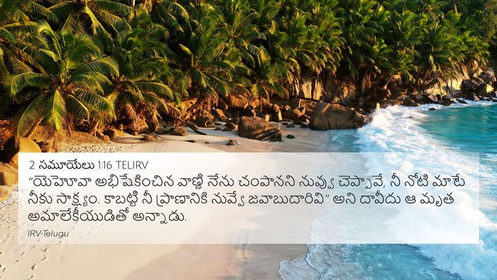 2 సమూయేలు 1:16 TELIRV Bible Verse Image
