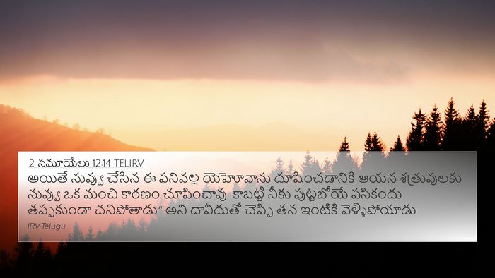 2 సమూయేలు 12:14 TELIRV Bible Verse Image