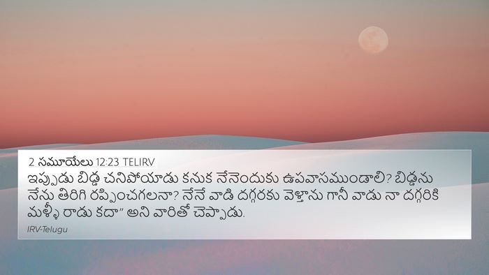 2 సమూయేలు 12:23 TELIRV Bible Verse Image