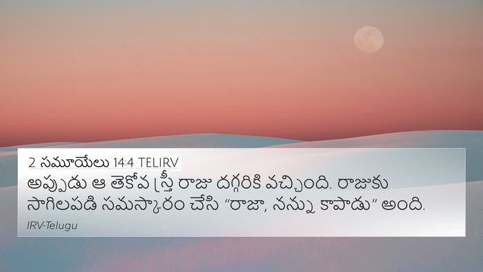 2 సమూయేలు 14:4 TELIRV Bible Verse Image
