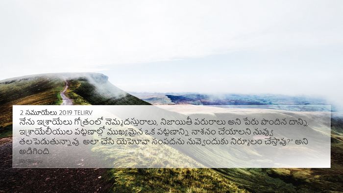 2 సమూయేలు 20:19 TELIRV Bible Verse Image