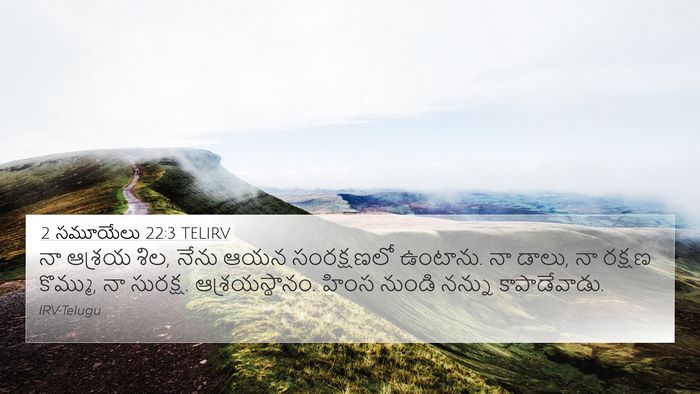 2 సమూయేలు 22:3 TELIRV 4K Wallpaper - నా ఆశ్రయ శిల, నేను - 4K Wallpaper Bible Verse