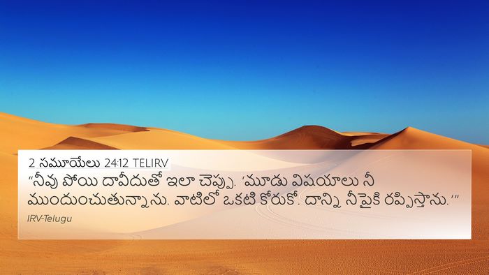 2 సమూయేలు 24:12 TELIRV Bible Verse Image