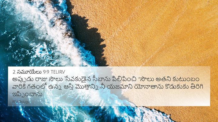 2 సమూయేలు 9:9 TELIRV Bible Verse Image