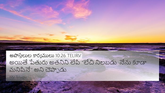 అపొస్తలుల కార్యములు 10:26 TELIRV Bible Verse Image