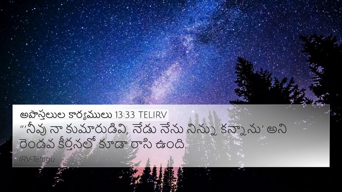 అపొస్తలుల కార్యములు 13:33 TELIRV Bible Verse Image