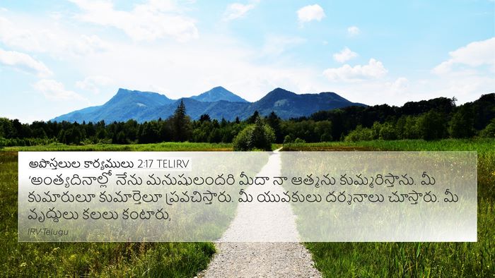 అపొస్తలుల కార్యములు 2:17 TELIRV Bible Verse Image