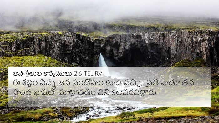 అపొస్తలుల కార్యములు 2:6 TELIRV Bible Verse Image