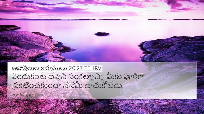 అపొస్తలుల కార్యములు 20:27 TELIRV Bible Verse Image