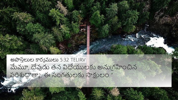 అపొస్తలుల కార్యములు 5:32 TELIRV Bible Verse Image
