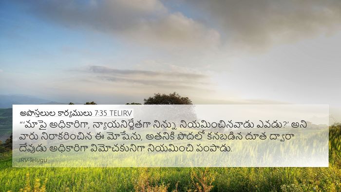 అపొస్తలుల కార్యములు 7:35 TELIRV Bible Verse Image
