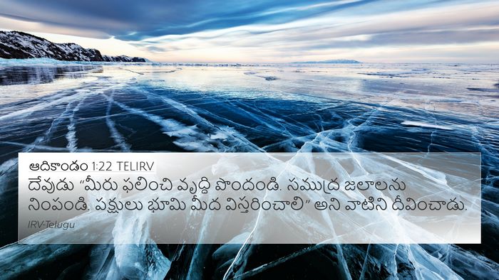 ఆదికాండం 1:22 TELIRV Bible Verse Image